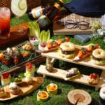 BBQスタイルのセイボリーとかわいいスイーツ