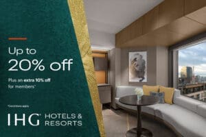 Up to 20% off, plus an extra 10% off for members.