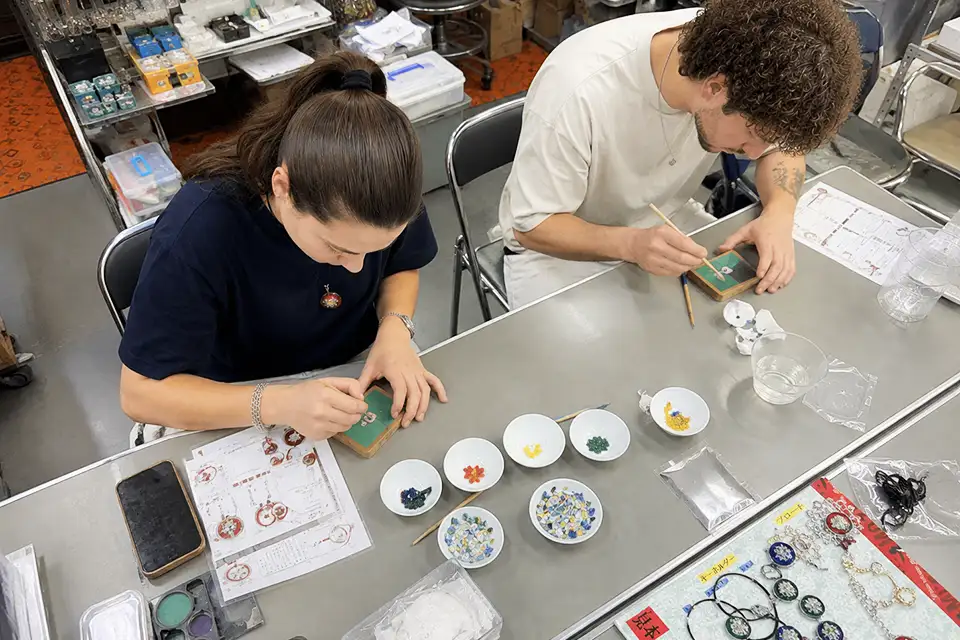 Japanese Enamel (Cloisonné) Workshop